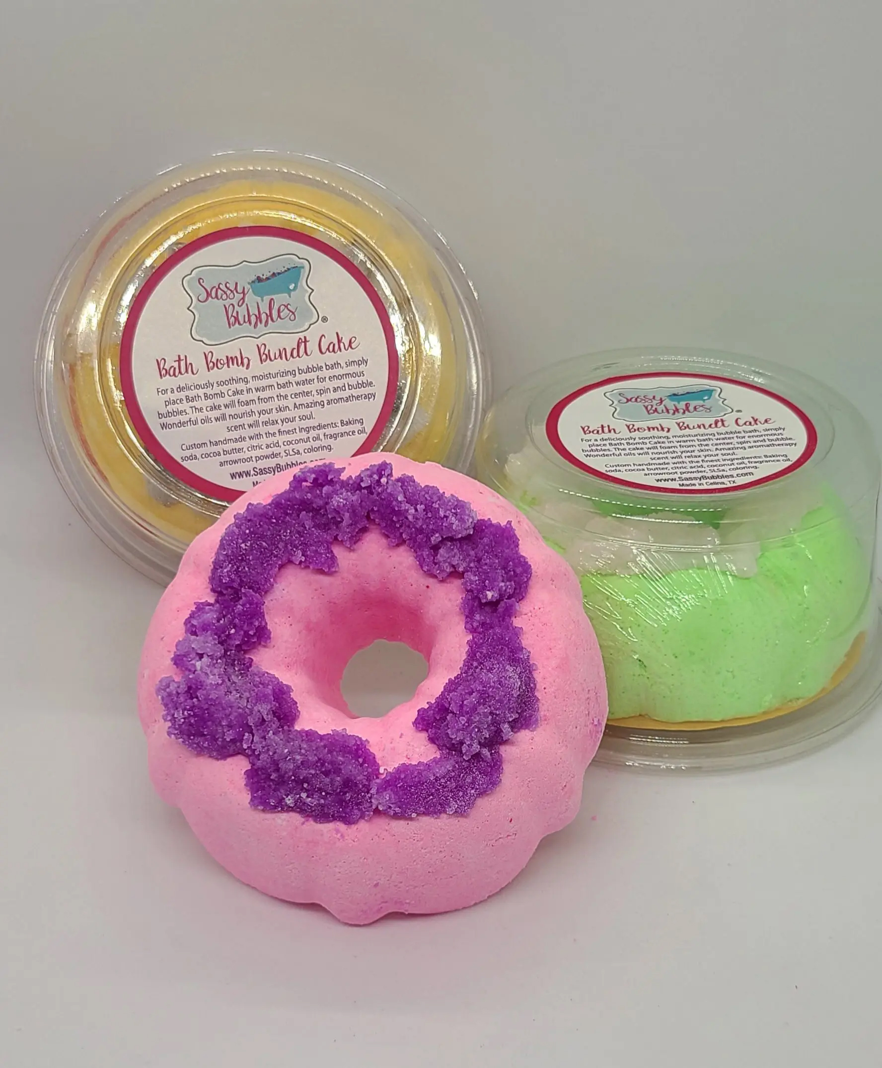 Bath Bombs - Bundt Cakes - Sassy Bubbles - 1-Unit
