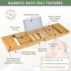 Bath Tray - Premium Quality Bamboo - Lovery Skincare - 15-pc