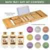 Bath Tray - Premium Quality Bamboo - Lovery Skincare - 15-pc