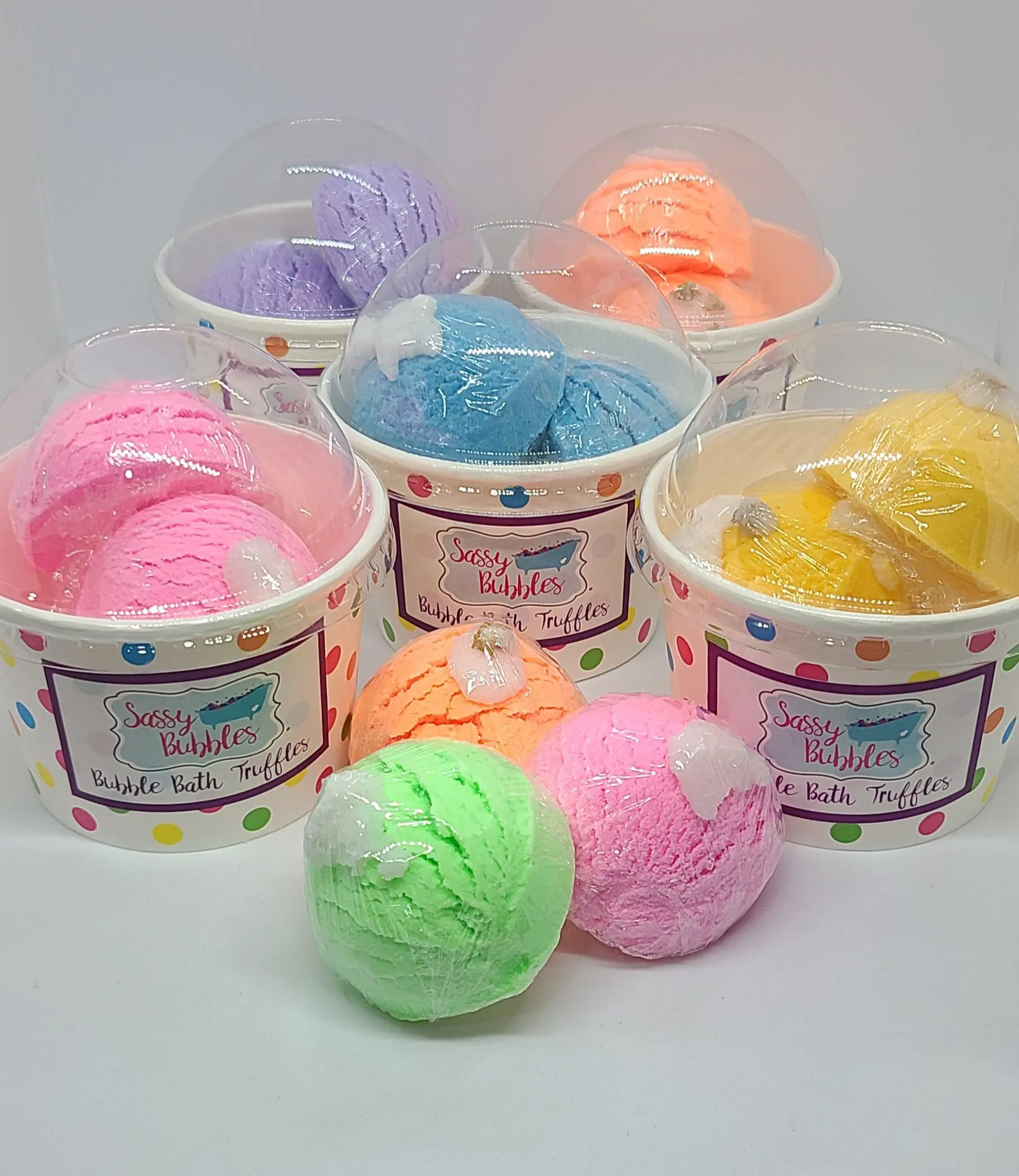 Bubble Bath - Ice Cream Scoop Truffles - Sassy Bubbles - 3-Pack