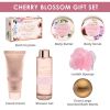 Spa Gift Set - Cherry Blossom - Lovery Skincare - 9-Piece