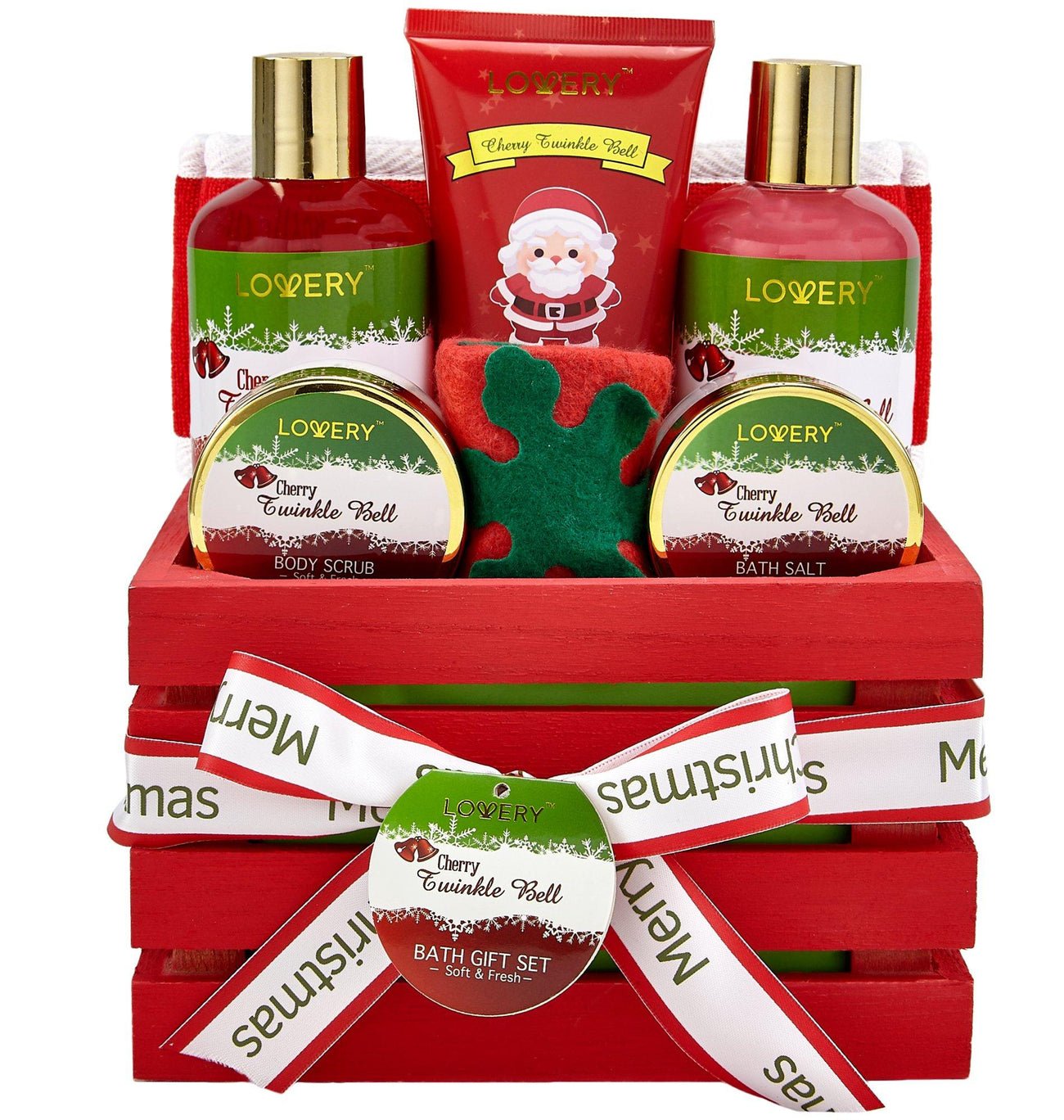 Spa Gift Set - Cherry Twinkle Bell - Lovery Skincare - 9-PC