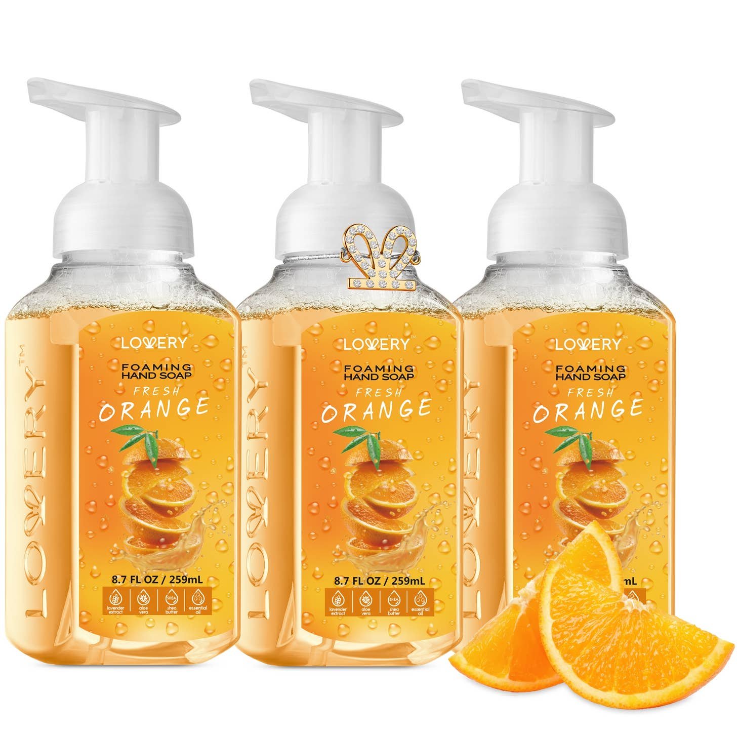 Foaming Hand Soap - Fresh Orange - Lovery Skincare - 3-Pack