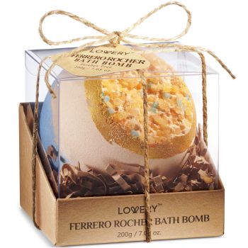 Bath Bomb - Ferrero Rocher - Lovery Skincare - 7.05 oz.
