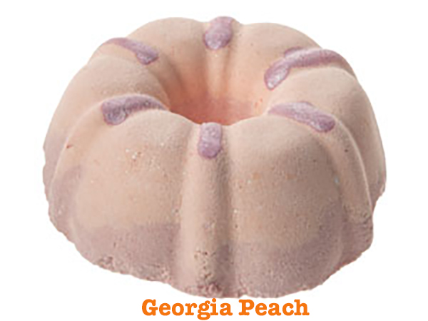 Cake Bath Bomb - Georgia Peach - Sassy Bubbles - 6.0 oz.