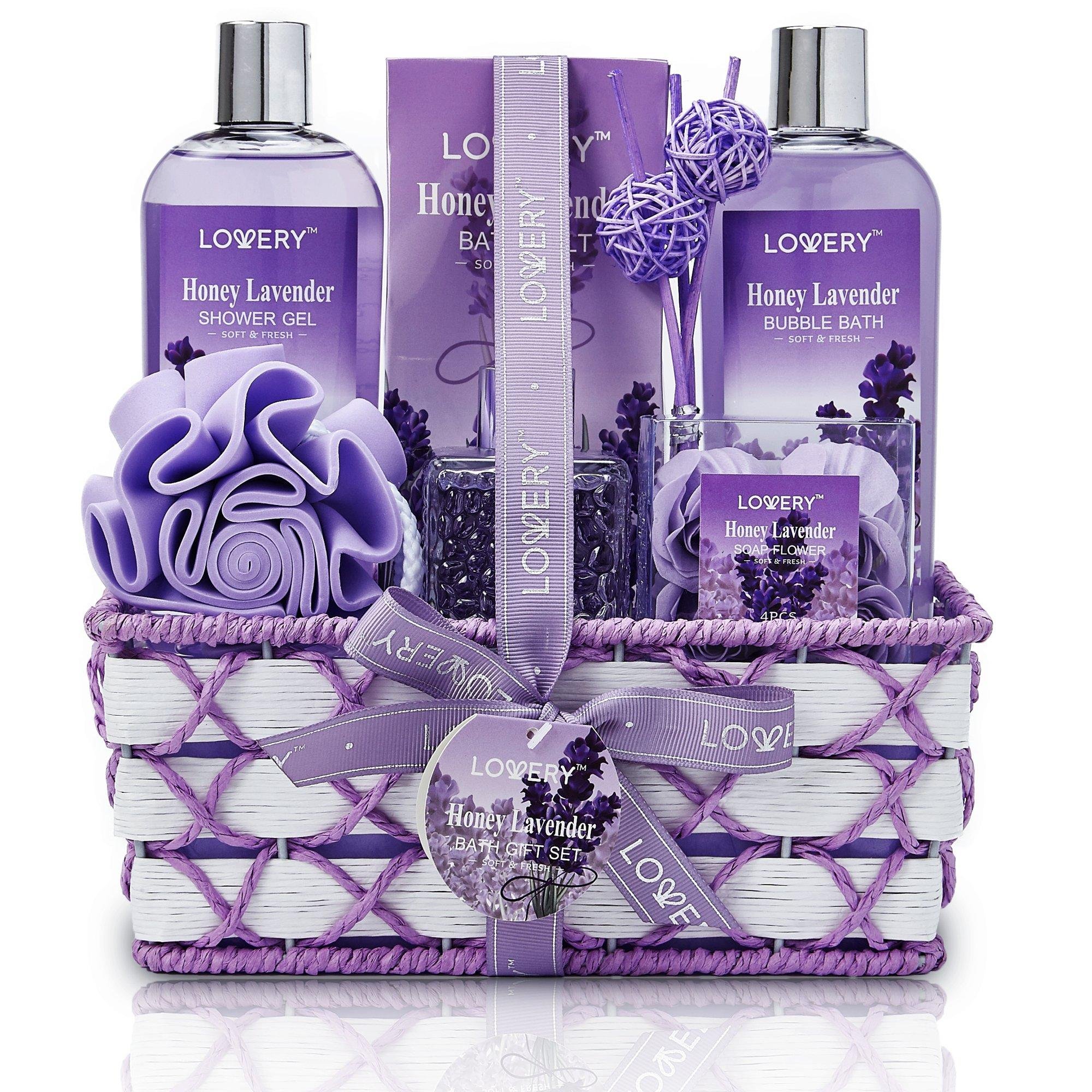 Spa Gift Set - Honey-Lavender - Lovery Skincare - 14-Piece