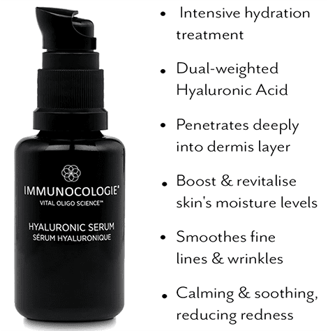 Hyaluronic Serum - Moisture Boost - Immunocologie - 1.0 oz.