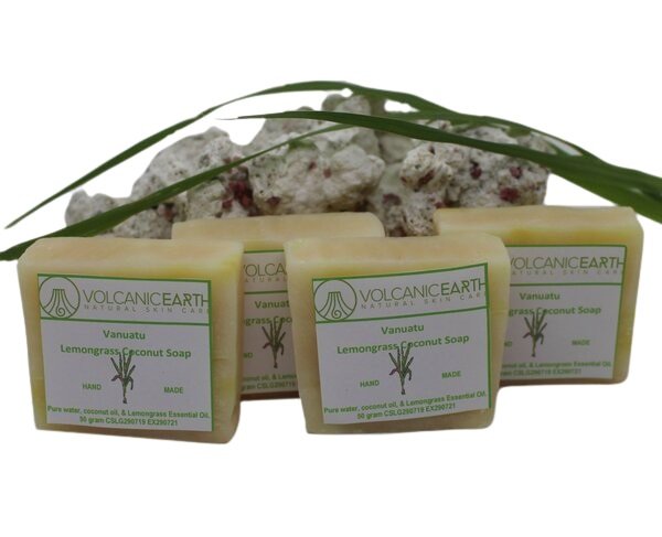 Coconut Soaps - Lemongrass - Volcanic Earth - 4-Pack