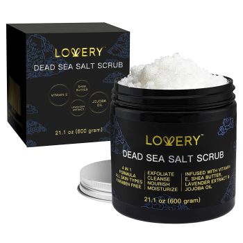 Dead Sea Salt Scrubs - Fresh Floral Lavender - Lovery - 2-Pack