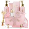 Mother’s Day Gift - Pink Rose Bath Set - Lovery Skincare - 16-pc
