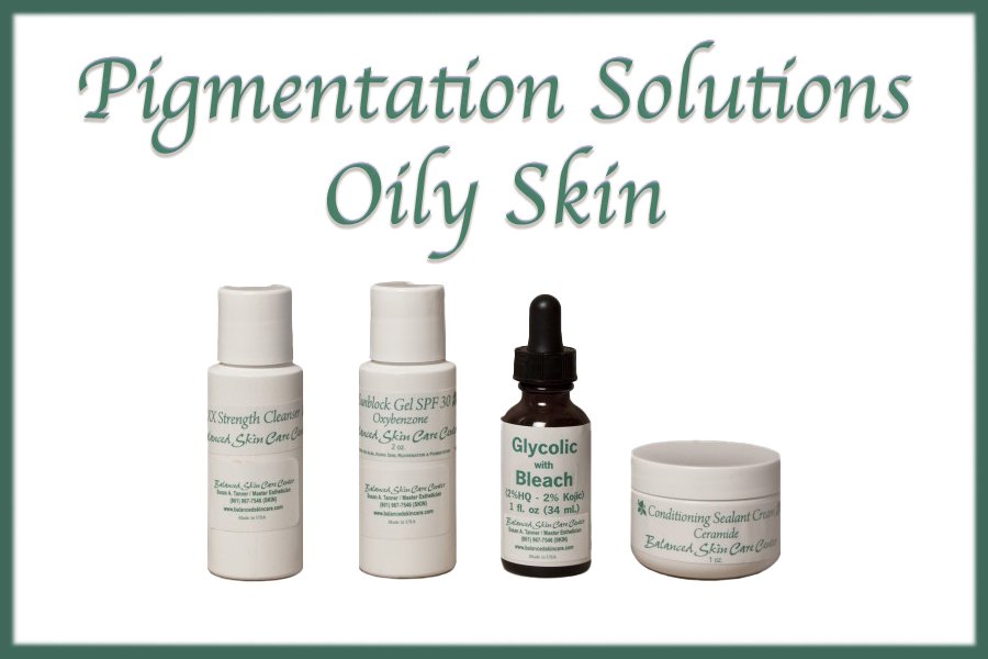 Pigmentation - Oily Skin - Balanced Skincare - 4-Piece Kit