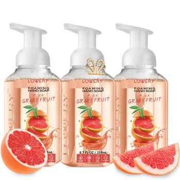 Foaming Hand Soap - Pink Grapefruit - Lovery Skincare - 3-Pack