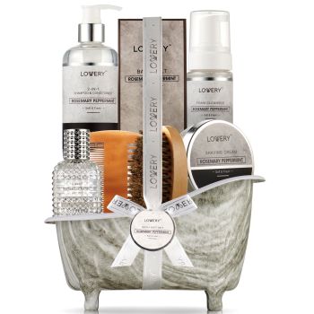 Gift Set for Men - Rosemary-Peppermint - Lovery Skincare - 9-Pc