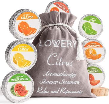 Shower Steamers - Citrus Fruit Blast - Lovery Skincare - 10-Piece