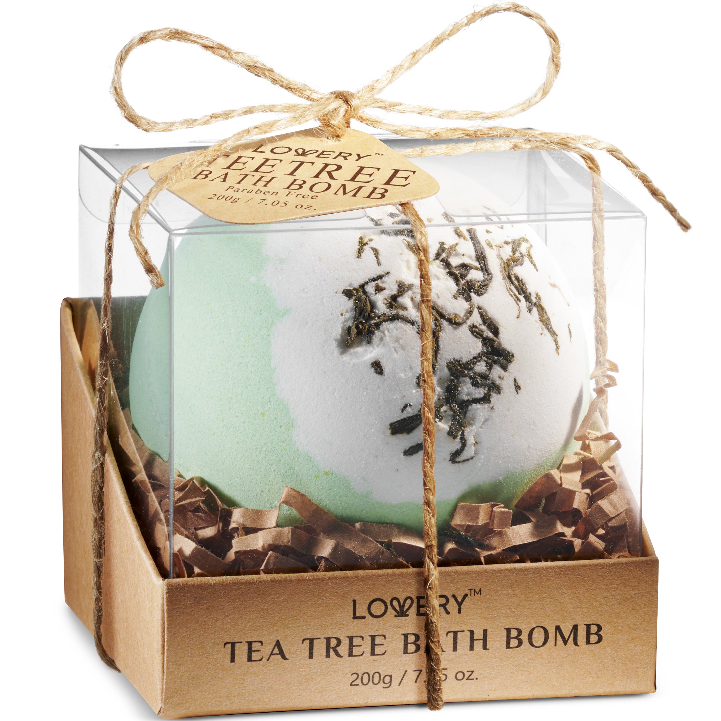 Bath Bomb - Tea Tree Aromatherapy - Lovery Skincare - 7.05 oz.