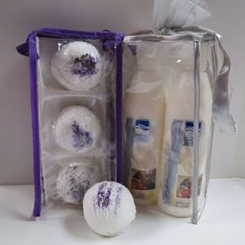 Gift Set - Bath Bombs + 2 Body Lotions - Dead Sea Spa - 5-Pc