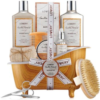 Gift Set for Men - Vanilla & Almond - Lovery Skincare - 12-Piece