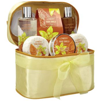Spa Gift Set - Warm Vanilla Sugar - Lovery Skincare - 8-Piece