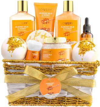 Spa Gift Set - Honey Milk & Almond - Lovery Skincare - 10-Piece