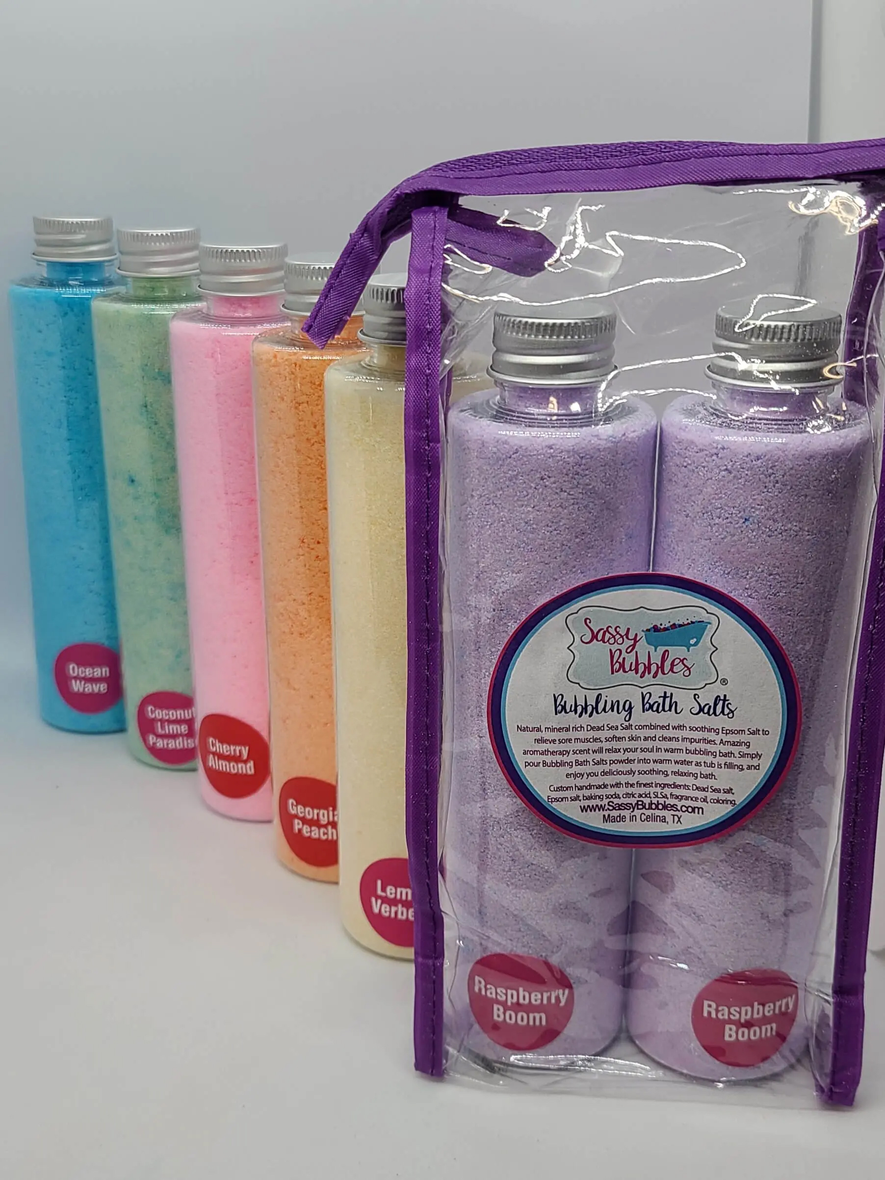 Bath Salts - Dead Sea Skin Detox - Sassy Bubbles - 2-Pack