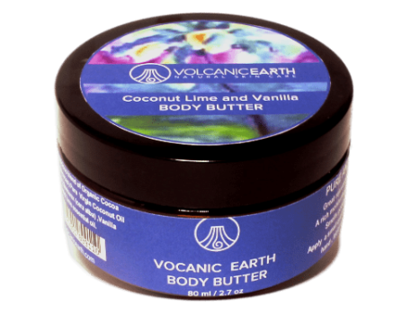Body Butter - Coconut-Lime & Vanilla - Volcanic Earth - 2.7 oz.