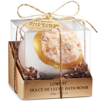 Bath Bomb - Dulce De Leche - Lovery Skincare - 7.05 oz.