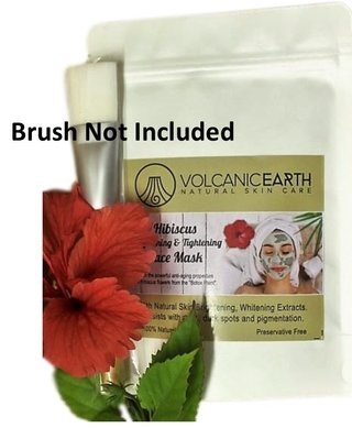 Hibiscus Mask (No Brush) - Skin Brightening - Volcanic Earth