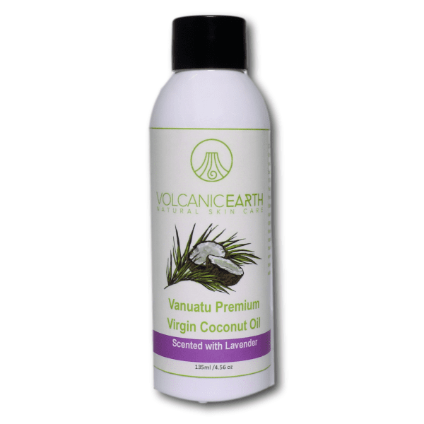 Virgin Coconut Oil - Lavender Scent - Volcanic Earth - 4.56 oz.