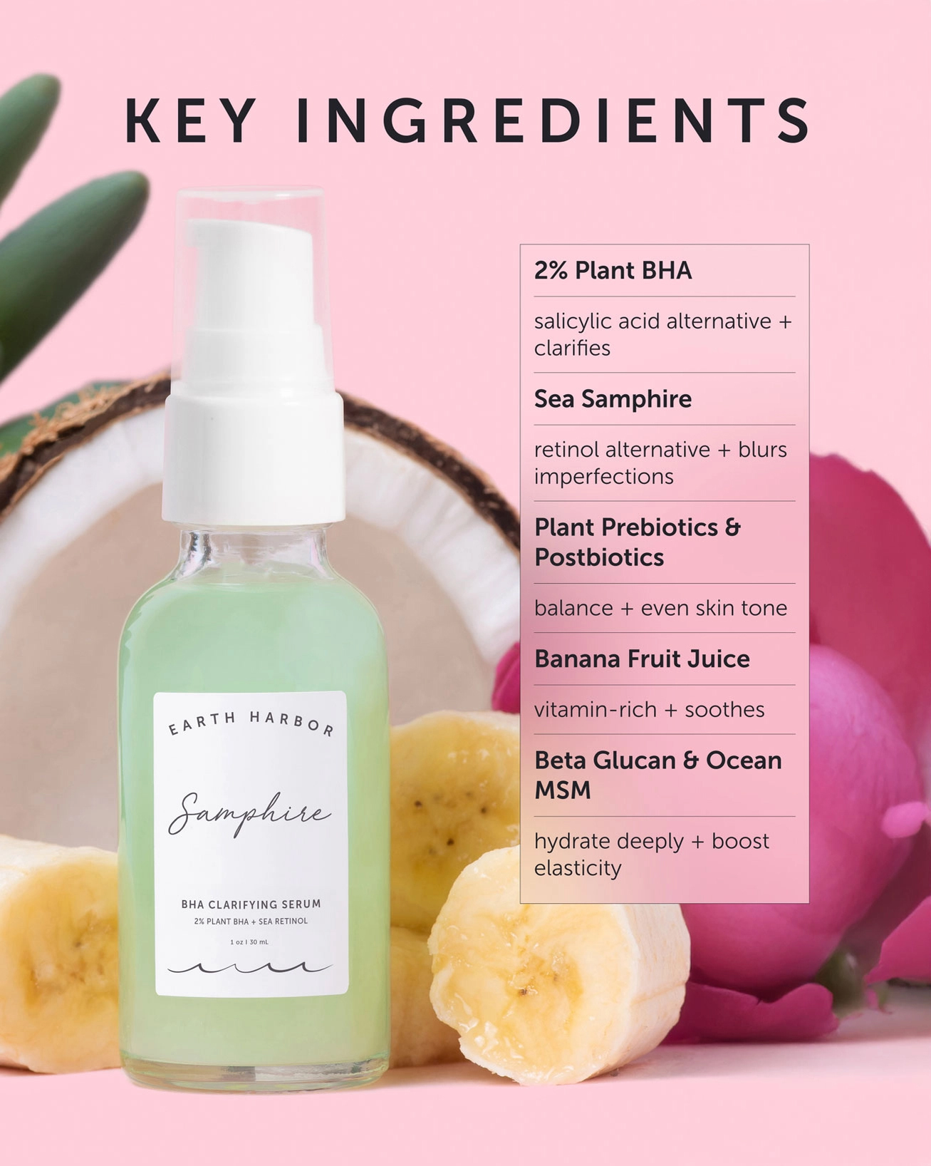 Face Serum - Samphire-Sea Retinol - Earth Harbor - 1.0 oz.