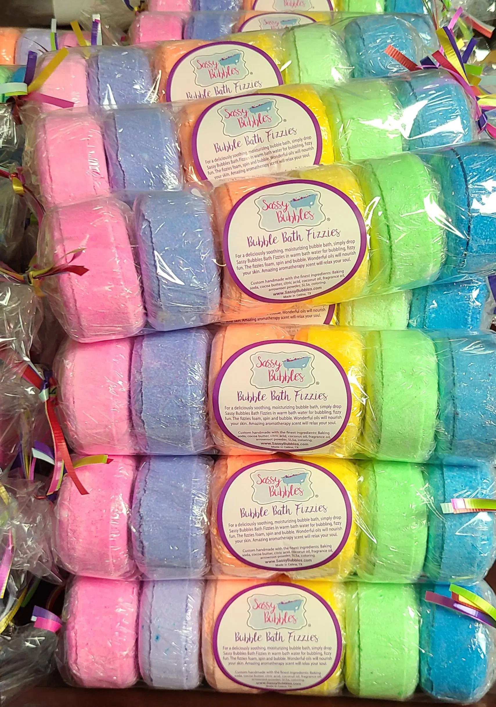 Bubble Baths - Aromatherapy Fizzie Pack - Sassy Bubbles - 6-PC