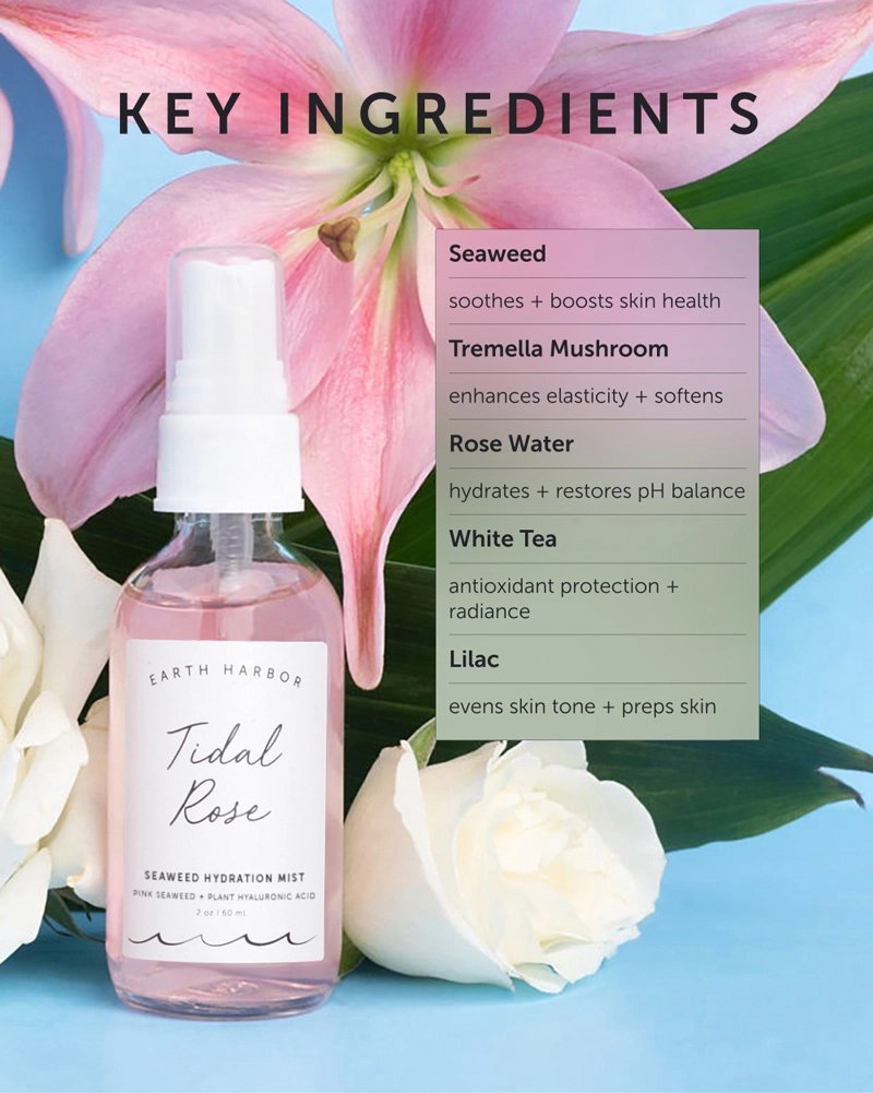 Face Toner - Rose Flower Hydration Mist - Earth Harbor - 2.0 oz.