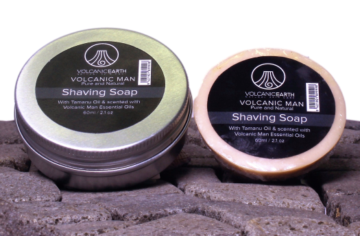 Shaving Soap - Tamanu & Coconut Oils - Volcanic Earth - 2.1 oz.