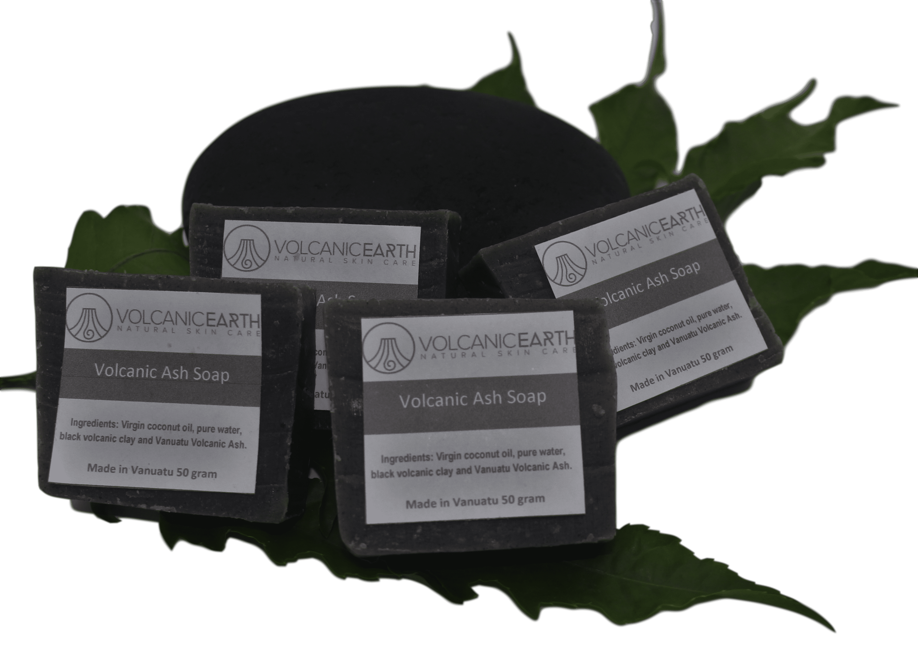 Coconut Soaps - Volcanic Ash - Volcanic Earth - 4 Pack